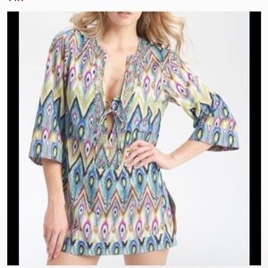 Vix Multicolor Patterned Swim Coverup